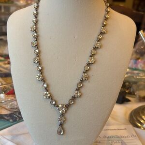 Vintage-Inspired Pearl and Crystal Necklace